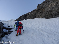 Zweites Schneefeld : Rotbrättgrat Jungfrau
