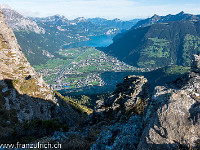 Der Blick schweift vom Schwarz Grat aus nach Norden zum Urner See. : Bälmeten, Hoch Fulen