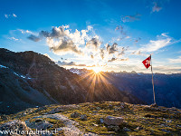 Der Tag neigt sich langsam dem Ende entgegen. : Balfrin, Bordierhütte SAC