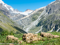 Zuhinterst im Gasteretal winkt der Kanderfirn. Auch er schwitzt unter der warmen Septembersonne. : Balmhorn Gitzigrat