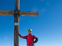 Nach 4 Stunden Kletterei: Herrlich ist es, auf dem Gipfel zu stehen. Der Weg ist halt doch nicht das Ziel, sondern der Gipfel! : Balmhorn Gitzigrat