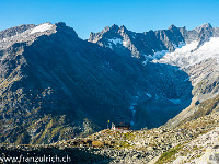 Auch hier, eine wunderbare Aussicht zur Bergseehütte (SAC Sektion Angenstein, 2370 m), zum Lochberg und Winterstock. : Bergseehütte, Galenstock, Lochberg, Winterstock