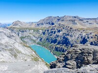 Tiefblick zum Limmerensee. : Bifertenstock