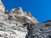 Bald geht es zurück auf den Grat... : Blüemlisalphorn, Fründenhorn, Oeschinenhorn