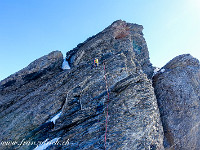 Ein weiterer Aufschwung wird überklettert. : Blüemlisalphorn, Fründenhorn, Oeschinenhorn