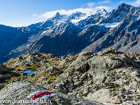 Von links nach rechts: Pizzo Penca (3040 m), Pizzo Tenca (3036 m), Pizzo Campo Tencia (3071 m), Pizzo Crozlina (3010 m). : Campo Tencia, OGH