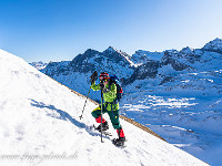 Der Gipfelhang. : Schneeschuhtour Chaiserstuhl