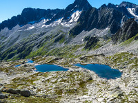 Der Blick schweift über die Lai Selvadi zum Piz Nair. : Etzlihütte Praktikum Hüttenwartskurs