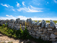 Trockensteinmauer. : Creux-du-Van