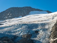 Auf dem Steingletscher vor dem Gwächtenhorn (3404 m) sind zwei Seilschaften unterwegs. : Giglistock