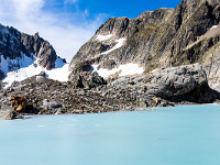 See an der Gletscherzunge des Stössenfirns. : Grassen 2021