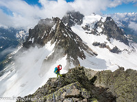 Bei der Aussicht ist ein Fotohalt fast ein Muss. : Grassen Südwand Kanzelgrat OGH Sutstlihütte 2016