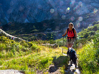 Im Sonnenschein ist der Genuss nochmals grösser. : Grimsel