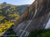 Staumauer am Grimselsee. : Grimsel