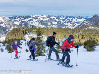 Bei P. 1804 öffnet sich der Blick nach Norden. : Schneeschuhtour Haglere OGH