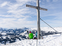 Angekommen, nach knapp zweieinhalb Stunden Aufstieg. : Schneeschuhtour Haglere OGH