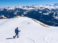 Bis vor wenigen Jahren stand hier noch ein Skilift. : Höch Gumme, Lungern, Schneeschuhtour, Schönbühl