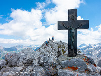 Gipfelkreuz auf dem Graustock (2662 m). : Klettersteig Graustock Engelberg