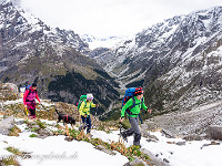 Blick ins Gastertal, ganz hinten ist der Kanderfirn zu erkennen. : Lötschenpass