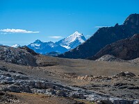 Auf dem Lötschenpass (2690 m) wird der Blick frei zu den Walliser 4000ern. Im Bild das Weisshorn mit 4505 m. : Lötschenpass