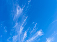 Cirrus-Wolken zieren den Himmel. : Schneeschuhtour Lauchernstock