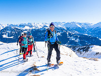 ... eine Passage auf dem Rücken der "Rückenegg" ... : Schneeschuhtour Mändli