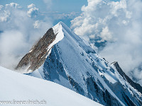 Blick zur Aiguille de Bionnassay, 4052 m. : Aiguille de Bionnassay, Westgrat
