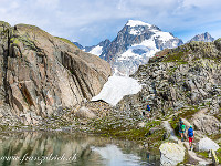 Der stolze Galenstock (3586 m) mit seiner weissen Firnkappe. : Grimsel-Gletsch-Furka