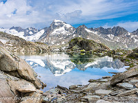 Der Grätlisee auf 2660 m, im Hintergrund der Galenstock (3586 m). : Grimsel-Gletsch-Furka