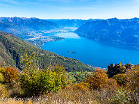 Blick zum Lago Maggiore. : Capanna Al Legn, Gridone