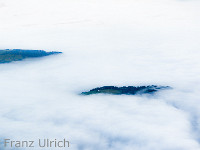 Der Chieme ragt aus dem Nebelmeer : Rigi