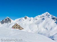 Rotondohütte SAC (2570 m) mit Pizzo Lucendro (2962 m) : Rotondo Rottällihorn Schneeschuhtour OGH