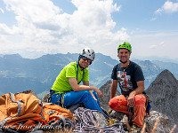 Um 14.15 Uhr sitzen wir auf dem Gipfel. : Grosser Sättelistock