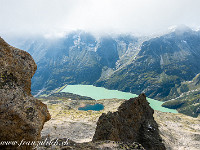 Tiefblick zum Bergsee und zum Göscheneralpsee. : Schijenstock