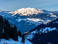 Fideriser Heuberge im goldenen Morgenlicht. : Schneeschuhtour St. Antönien