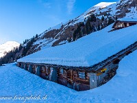 Alp Vordersäss auf 1800 m. : Schneeschuhtour St. Antönien