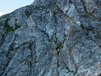 Hier ziehe ich das Gstätli an und rüste mich mit dem Klettersteigset aus, um über einige Leitern in die eindrückliche Spicherribichelen abzusteigen. : Sustenpass-Sustenjoch-Voralphütte-Salbitbrücke-Salbithütte