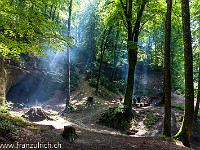 Sandsteinhöhlen Liebegg. : Höhle, Liebeggerwald, Sandsteinhöhlen