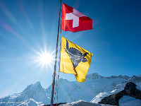 Sonnenterrasse mit Galenstock. : Schneeschuhtour, Winter