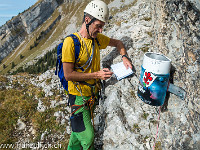 Sogar ein Routenbuch hat es - das heisst, wir haben die "Schwierigkeiten" bereits hinter uns. : Pilatus Tomlishorn Südgrat