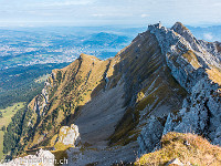 Klimsenhorn (links unten) und Esel (rechts) : Pilatus Tomlishorn Südgrat