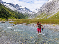 Bachüberquerung im Val Frisal. : Val Frisal