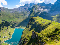 Tiefblick zum Bannalpsee. : Walenpfad