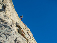 Heute sind wir nicht ganz alleine - eine weitere Seilschaft ist unterwegs. : Wendenhorn