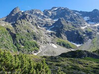 Krönten (3108 m) in der Bildmitte. : Bächenstock, Schlossberg, Zwächten