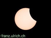 Beginn der Sonnenfinsternis um 9:45 Uhr