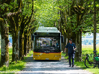 Diesmal darf auch das Postauto auf den Platz. : WAVE Trophy 2018