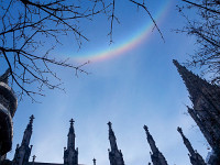 Halo über dem Münster von Ulm : WFNS Ulm