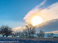 Ein Geschenk des Himmels, diese Farben. : Himmel, irisierend, irisierende Wolken