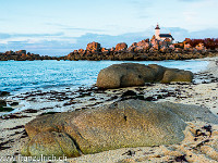 Phare de Pontusval, diesmal in der Abendsonne. : Bretagne